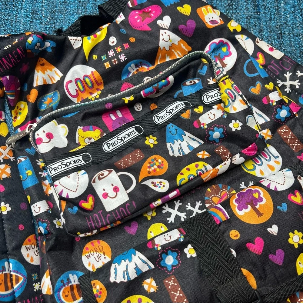 Pro Sports Kids Camping Backpack Hot Chocolate Mountain Print Travel Hike
